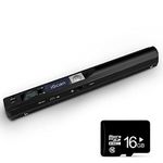 AOZBZ Portable Scanner, 900DPI USB Handheld Document Scanner for JPG PDF Format with 16GB Micro SD Card TF Card