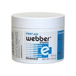 Webber Natural First Aid Ointment, Protects against Infections and Provides fast healing with Vitamin E to fight Scars from Cesarean and Cuts, Burns from Tattoos, Wrinkles, Acne and Very Dry Skin (Jar - 50mL) (Jar)