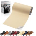 YAFLC Self Adhesive Leather Repair Tape Kit, 4"x 63" Leather Repair Patch for Furniture, Leather Repair Patch for Car seat, Sofas, Couch, Boat Seat Beige Yellow