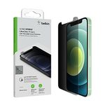 Belkin ScreenForce UltraGlass iPhone 12 Mini, Privacy Anti-Microbial Screen Protector with Easy Align Tray for Bubble Free, Convenient Installation