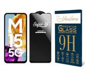 GlassVerse Superd Oleophobic Tempered Glass For Samsung Galaxy M15 5G Cellphone(Pack Of 1)With Free Installation Kit. Full Screen Coverage-6.5 Inch