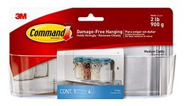 Command Clear Caddy, Medium, 1-Caddy, 4-Strips (HOM14CLR-ES)