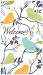 Welcome Bird Guest Towel Party Napkins | 32 count, 2 packs of 16CT Buffet Dinner Napkins | Guest Bathroom Hand Towels | 8" x 4" folded 2-ply | Charming birds and branches pattern | Printed in the USA