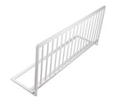 Safetots Extra Wide Extra Tall Wooden Bed Guard, White, 60cm High x 140cm Wide, Toddler Bedrail for Safety, Secure Child Bed Rail, Pre-Assembled, Easy Installation