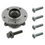 febi bilstein 27317 Wheel Bearing Kit with wheel hub and additional parts, pack of one