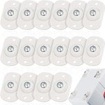 SWIPIO 16Pcs Self Adhesive Mini Swivel Casters Wheels,Universal Wheels at The Bottom of The Storage Box, Swivel Caster Wheels 360 Degree Rotation Pulley for Furniture Various Storage Boxes (16)