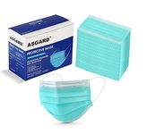 ASGARD Nonwoven Fabric Disposable Multilayer Protective Mask (Green, Pack of 50) for Unisex