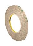 3M 3/8-5-468MP Adhesive Transfer Tape 468MP, 0.38" Wide, 5 yd. Length, Clear