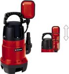 Einhell GC-DP 7835 dirt water pump (780W, Ø35 mm foreign particles 15,700 L/h delivery cap., float switch, carry handle, cable rewind, univ. connect)