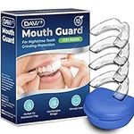 Mouth Guard for Clenching Teeth at Night Upgraded Night Guards for Teeth Grinding Professional Mouth Guard for Grinding Teeth Stops Bruxism and Teeth Clenching 2 Sizes with Hygiene Case (4 Piece Set)