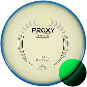 Axiom Discs Eclipse Glow 2.0 Proxy Disc Golf Putter (170-175g) - Straight Flying, Understable, PDGA Approved - Right Handed, Regular Flex, Graphite Material, Standard Rubber Grip - Disc Golf Players