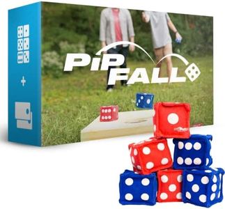 PIPFALL | Cornhole DICE Game | Family Lawn, Backyard, & Tailgate Game | Full Game Set Includes 6 Dice | Designed to Play on Cornhole Boards | Game for Outdoors, Indoors, Beach, Backyard, Park|