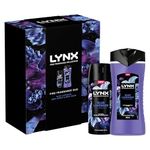 LYNX Fine Fragrance Collection Blue Lavender Duo Deodorant Gift Set Body Wash & Body Spray perfect gifts for him 2 piece