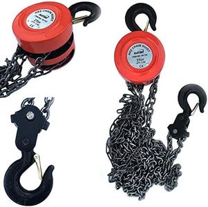 181742 2 Ton Chain Block Hoist Garage Car Engine Heavy Load Lifting Tool