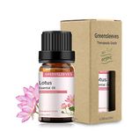 GREENSLEEVES Lotus Essential Oil 10ml, 100% Pure Organic Lotus Aromatherapy Diffuser Oils