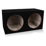 BELVA MDFD12 Dual 12-inch Car Subwoofer Box Sealed 3/4-inch MDF Prelined Polyfil