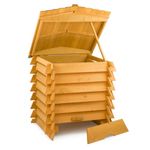 KCT 300L Large Outdoor Wooden Compost Bin Garden Kitchen Waste Eco Composter