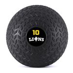 Lions 8kg/10kg/12kg Medicine Slam Rubber Balls Bootcamp MMA Fitness Strength Training No Bounce Ball (10kg)