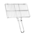 DIKACA Grill Rack Grilled Fish Rack Vegetable Grilled Shrimp Stainless Steel Beef Grilling Mesh