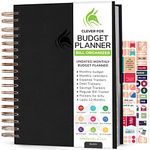 Clever Fox Budget Planner & Monthly Bill Organizer with Pockets. Expense Tracker Notebook, Budgeting Journal and Financial Planner Budget Book to Control Your Money. Large Size (8" x 9.5") – Black