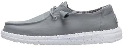 HEYDUDE Wendy Stretch Canvas Womens Shoes, Womens Slip-on Loafers, Comfortable & Light-Weight