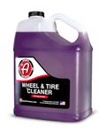 Adam's Wheel & Tire Cleaner Gallon - Professional All in One Tire & Wheel Cleaner Works W/Wheel Brush & Tire Brush Car Wash Wheel Cleaning Spray for Car Detailing Safe On Most Rim Finishes