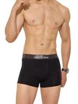 Modern Crew Premium Micromodal Short Trunks for Men| Ultrasoft, Breathable and Anti-Odour Underwear Jet Black