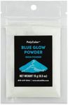 Blue Glow Metallic Powder (PolyColor) – Glow in The Dark Mica Powder for DIY Epoxy Resin Kits, Casting Resin, Jewelry, Dyes, and Arts and Crafts! (Color Pigment Powder)