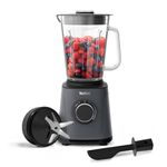 Tefal PerfectMix High-Speed Blender, 1200W, 2L Glass Jug, Powelix Technology, Removable Blades, Ideal for Smoothies, Soups, Sauces & Dips, Grey, BL771BG0
