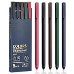 MIXVOVA Colored Pens, 5Pcs Gel Pens