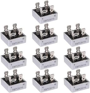 hiBCTR KBPC5010 50A 1000V Bridge Rectifier 10-Pack