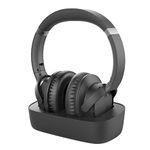 Avantree Ensemble - Wireless Headphones for TV Listening with Universally Compatible Bluetooth Transmitter and Charging Dock, 35hr Audio Playtime, No Lip-Sync Delay, Plug n Play