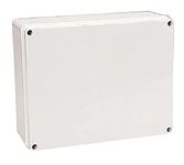 Poly Pool PP0294 Rectangular Wall Junction Box, Internal Dimensions 240 x 190 x 90 mm, Thermoplastic, Grey