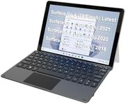 Arteck Microsoft Surface Go Type Cover, Ultra-Slim Portable Bluetooth Wireless Keyboard with Touchpad for Latest Surface Go 4, 3 (2021), 2 (2020) and Built-in Rechargeable Battery