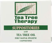 Tea Tree Therapy Vaginal Suppositories with Oil, 6 Count