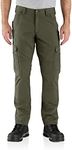 Carhartt Men's Rugged Flex Relaxed Fit Ripstop Cargo Work Pant, Basil, 32W / 30L