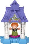 Fisher-Price Little People – Disney Frozen Anna in Arendelle Portable playset with Figure for Toddlers and Preschool Kids Ages 1 ½ to 5 Years