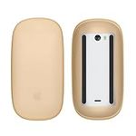 kwmobile Silicone Cover Compatible with Apple Magic Mouse 1/2 Cover - Soft Mouse Protector Grip - Orange