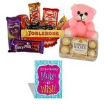 SFU E Com Birthday Chocolate Basket Hamper | Chooclate Gift with Happy Birthday Greeting Card | Birthday Chocolate Gift | 57