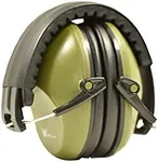 Earmuff hearing protection with low profile passive folding design 26dB NRR and reduces up to 125dB