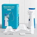 NEBULIZER Portable Mesh Nebulizer Machine for Adults & Kids | Silent, Compact & Powerful Inhaler | Fast Relief for Cough, Cold, Asthma & Bronchitis | Handheld Vaporizer with Mask for Travel & Home Use”