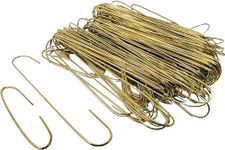 YLAB - 300 Gold Bauble Hooks for Christmas Tree Decorations - Perfect for Hanging Baubles and Ornaments