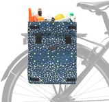 Po Campo Bags Bike Accessories – Orchard Grocery Pannier – Rear Rack Bicycle Storage Bag – Waterproof, Large Bicycle Pannier for Shopping, Urban Commuting, Travel (Bubbly)