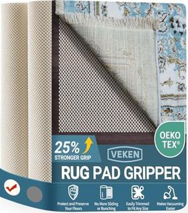 Veken 9x12 Ft Rug Pad Gripper Hardwood Floors