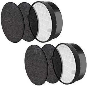 PUREBURG Lot de 2 filtres à air HEPA et 4 pré-filtres au Charbon Actif pour purificateur d'air Levoit LV-H132 Remplace la pièce LV-H132-RF