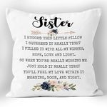 CRAFT MANIACS Sister i Hugged This Pillow 16 * 16 Pillow with Filler Inside Best Rakshabandhan Gift for Your Special Sister