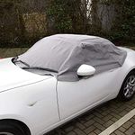 UK Custom Covers RP262G Tailored Soft Top Roof Half Cover Grey - To Fit Mazda MX5 MK4 2015 Onwards