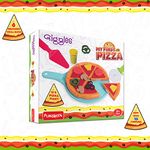 Funskool Giggles - My First Pizza, Role Play Toy, Food Set with 15 toppings, Pretend Play, Toy for Kids and Toddlers, for 3 Years +