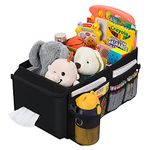 Car Organizer- Car Seat Organizer for Front Seat Back Seat Between Seats, Car Storage Organizer for Kids Adults with Multi-Pockets-Car Organizers and Storage with 2 Adjustable Dividers& Tessue Pocket