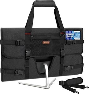 Monitor Carrying Case Compatible with 27" Monitors/LCD Screens, Monitor Bag with Shoulder Strap and Business Card Pocket, Protective Case for Apple Monitors for iMac 27" Monitors (27" Black)